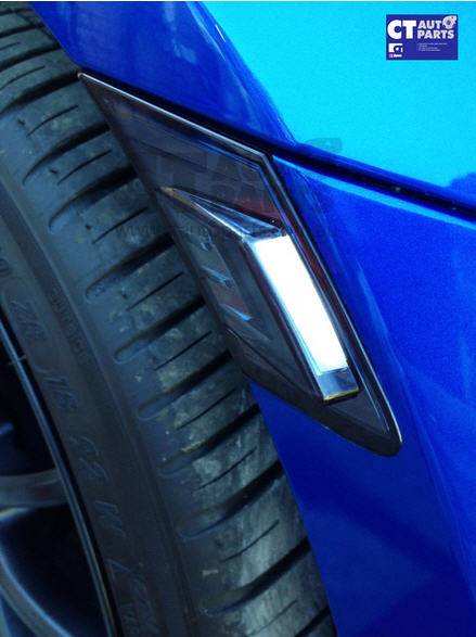 Smoked LED DRL side indicator side marker for Toyota 86 GT GTS Subaru BRZ ZN6-0