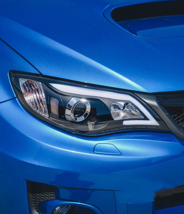 Black LED DRL Projector Headlights for 08-13 Subaru Impreza RS WRX Sti G3 head lights