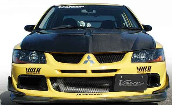 VARIS Style Carbon Fiber Font Lip for MITSUBISHI LANCER EVO 8 EVOLUTION VIII MR 4G63-0