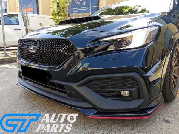 STI Style OE Front Bumper Lip Glossy Black for 22-24 Subaru WRX VB RS TS SEDAN